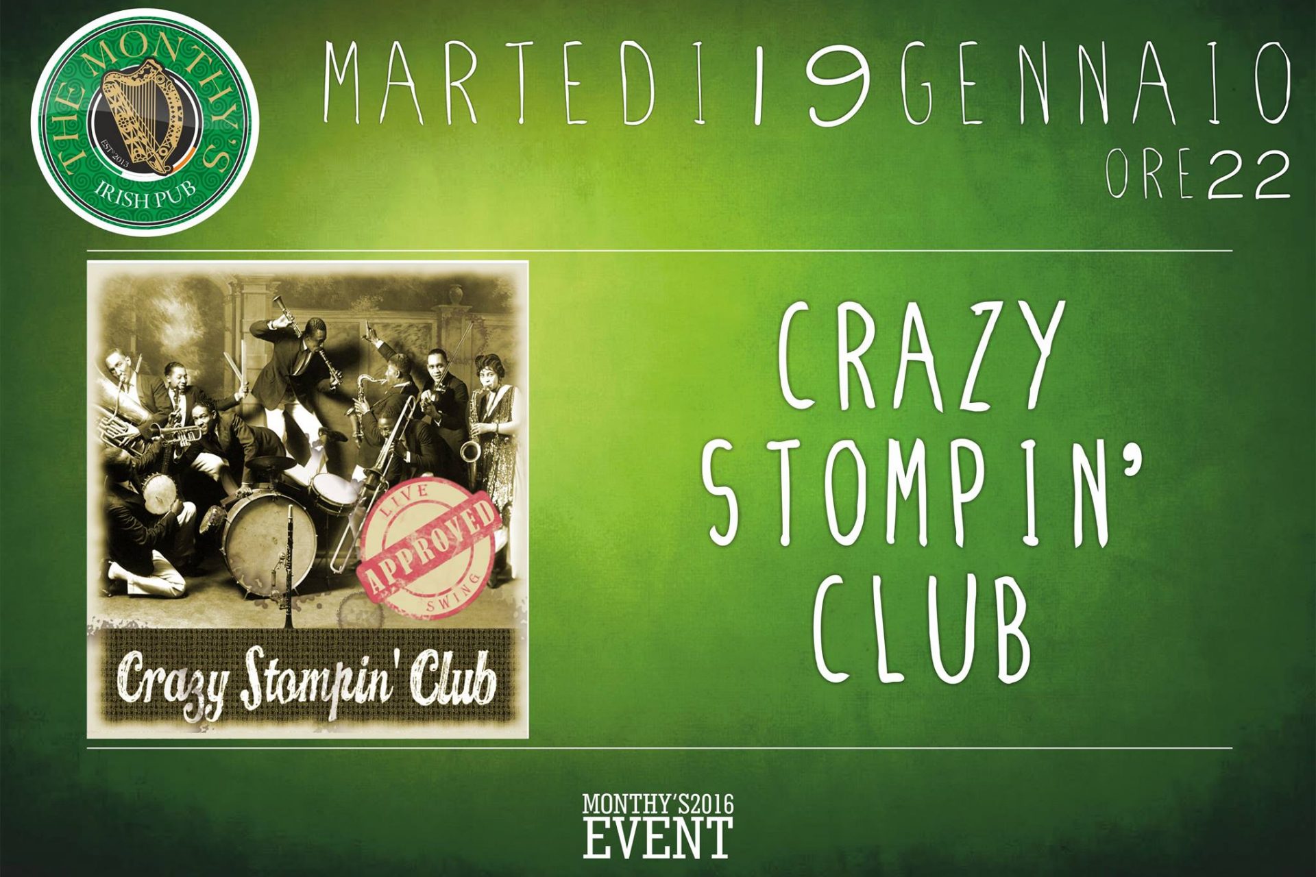 Crazy Stompin' Club Live @ Monthy's