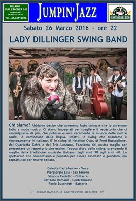 Lady Dillinger Swing Band live