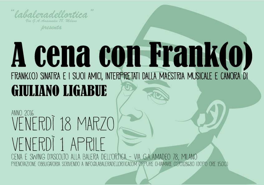 A Cena con Frank (o) - Live di Giuliano Ligabue