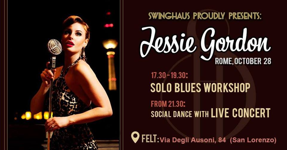 Solo Blues Workshop + Live Concert with Jessie Gordon