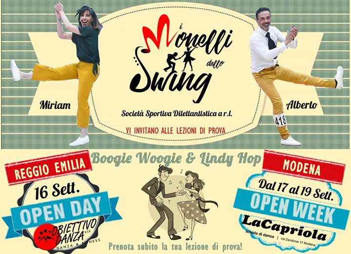 ★BACK To SWING School ★Nuovi Corsi 2019/20 Modena E Reggio