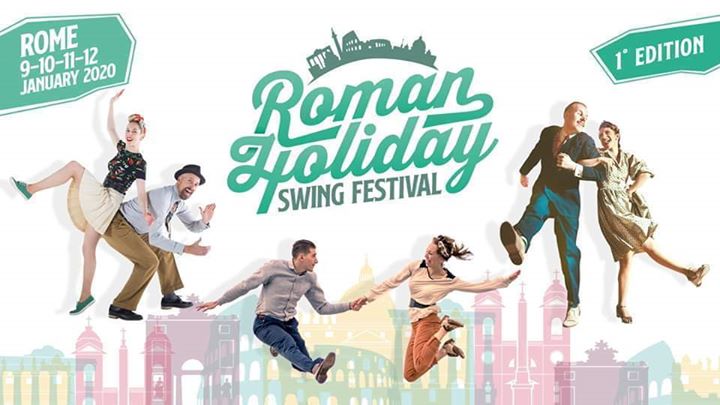 Logo di Roman Holiday Swing Festival. Swing Fever. Festival Swing