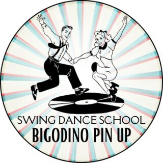 Logo della scuola di ballo Bigodino Pin Up